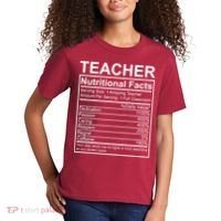 Teacher Nutritional Facts Kids T-Shirt thumb 2