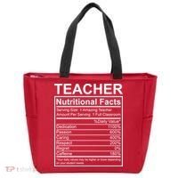 Teacher Nutritional Facts Tote Bag thumb 0