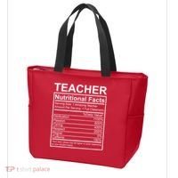 Teacher Nutritional Facts Tote Bag thumb 3