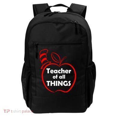 Teacher of All Things Apple Logo Backpack