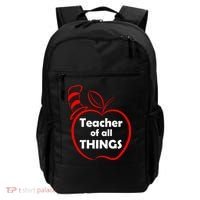 Teacher of All Things Apple Logo Backpack thumb 0