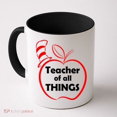 Teacher of All Things Apple Logo Coffee Mug