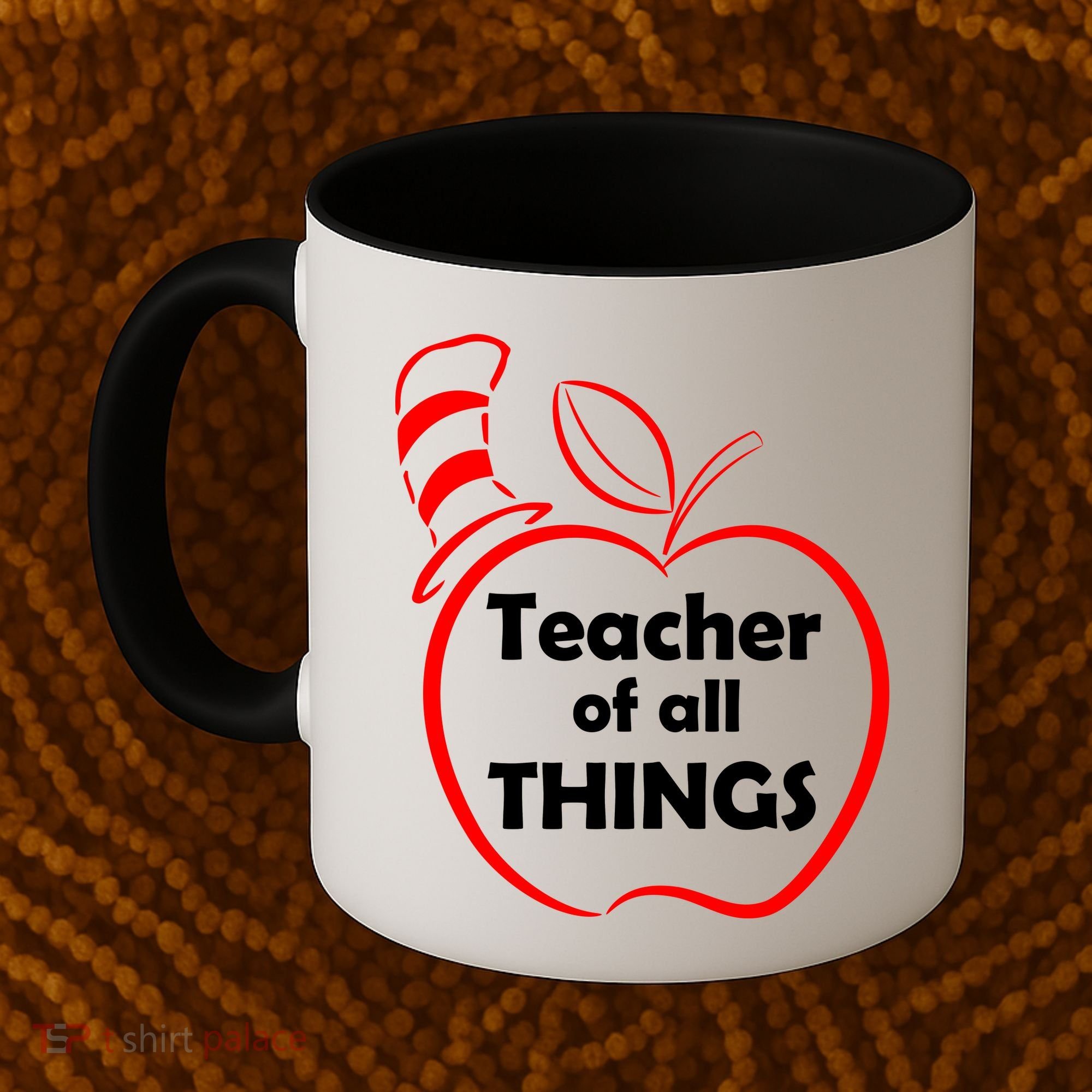 Teacher of All Things Apple Logo Coffee Mug