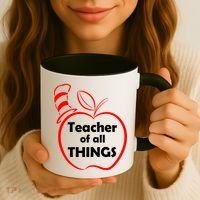 Teacher of All Things Apple Logo Coffee Mug thumb 3