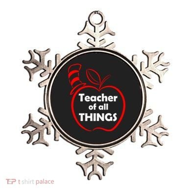 Teacher of All Things Apple Logo Ornament