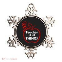 Teacher of All Things Apple Logo Ornament thumb 0