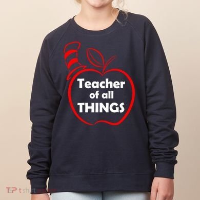 Teacher of All Things Apple Logo Women's Sweatshirt