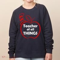 Teacher of All Things Apple Logo Women's Sweatshirt thumb 0