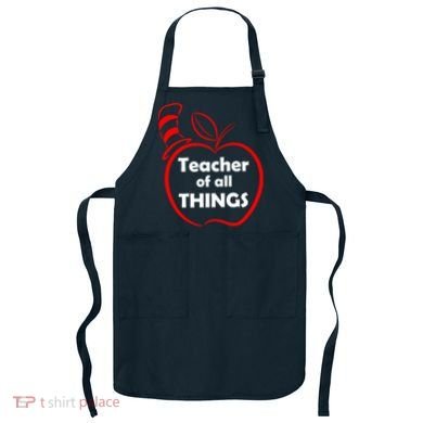 Teacher of All Things Apple Logo Apron