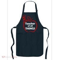 Teacher of All Things Apple Logo Apron thumb 0