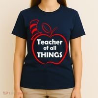 Teacher of All Things Apple Logo T-Shirt thumb 4