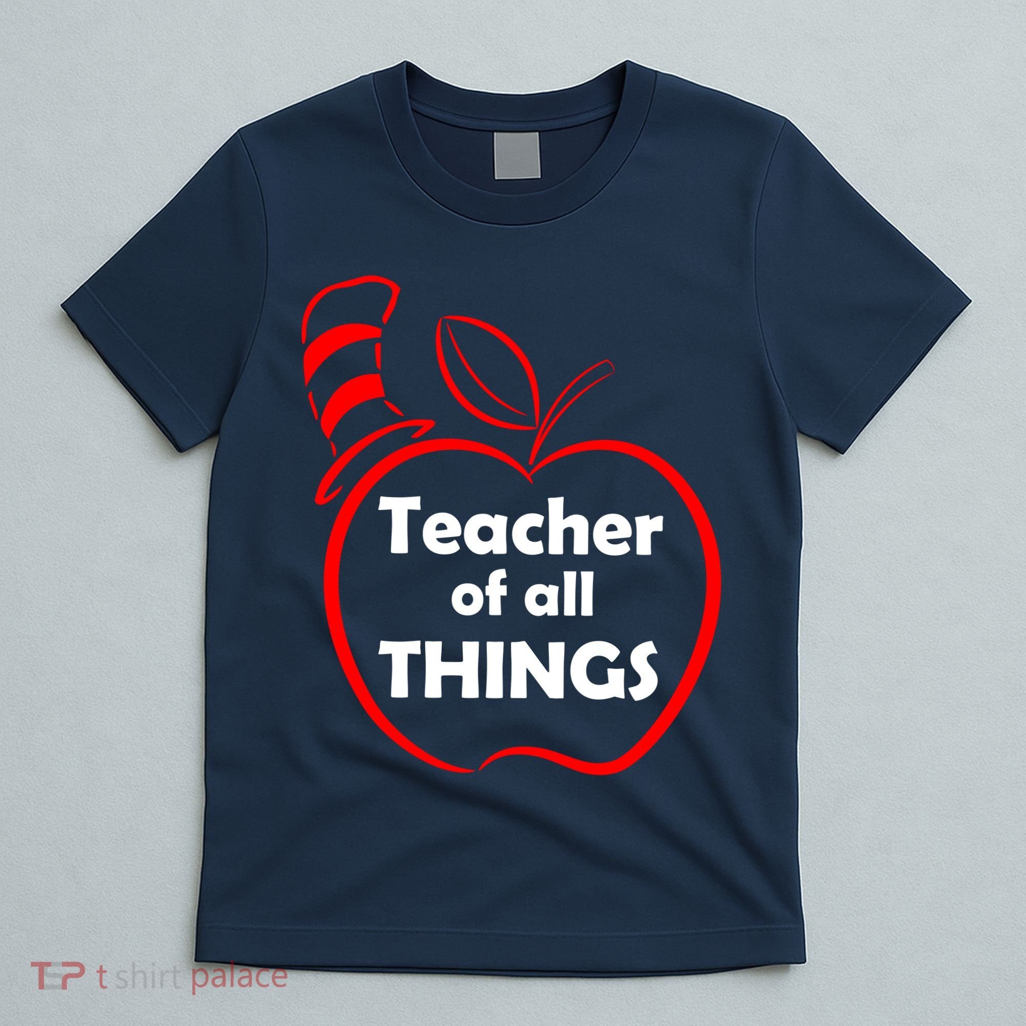 Teacher of All Things Apple Logo T-Shirt