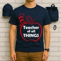 Teacher of All Things Apple Logo T-Shirt thumb 6