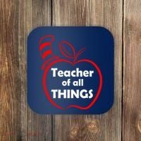 Teacher of All Things Apple Logo Coaster thumb 0
