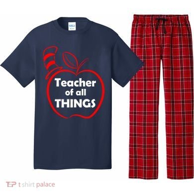 Teacher of All Things Apple Logo Pajama Set