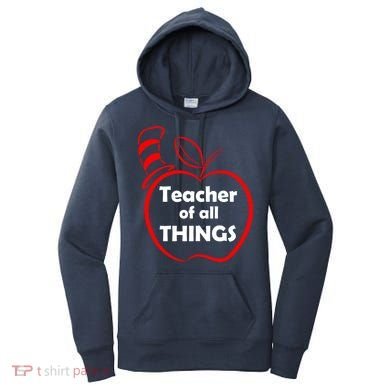 Teacher of All Things Apple Logo Women's Hoodie