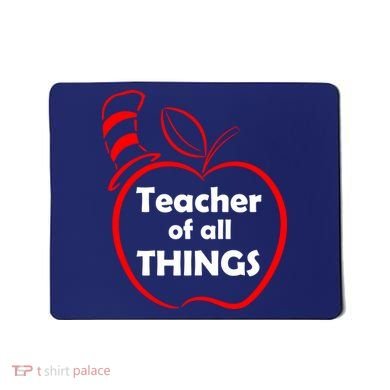 Teacher of All Things Apple Logo Mousepad