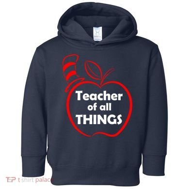 Teacher of All Things Apple Logo Toddler Hoodie