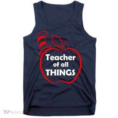 Teacher of All Things Apple Logo Tank Top