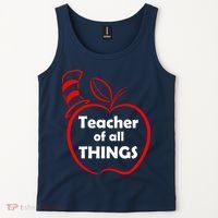 Teacher of All Things Apple Logo Tank Top thumb 2