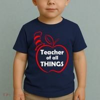 Teacher of All Things Apple Logo Toddler T-Shirt thumb 2