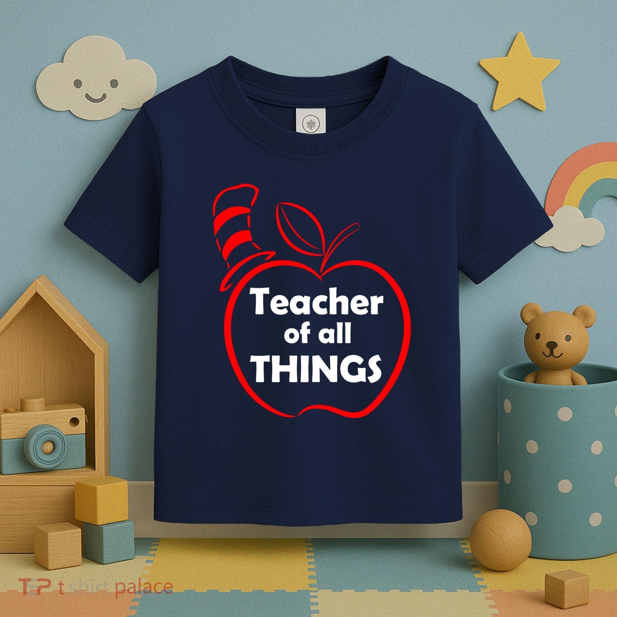 Teacher of All Things Apple Logo Toddler T-Shirt
