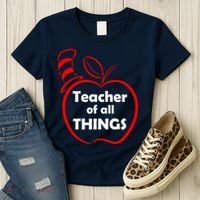 Teacher of All Things Apple Logo Women's T-Shirt thumb 3