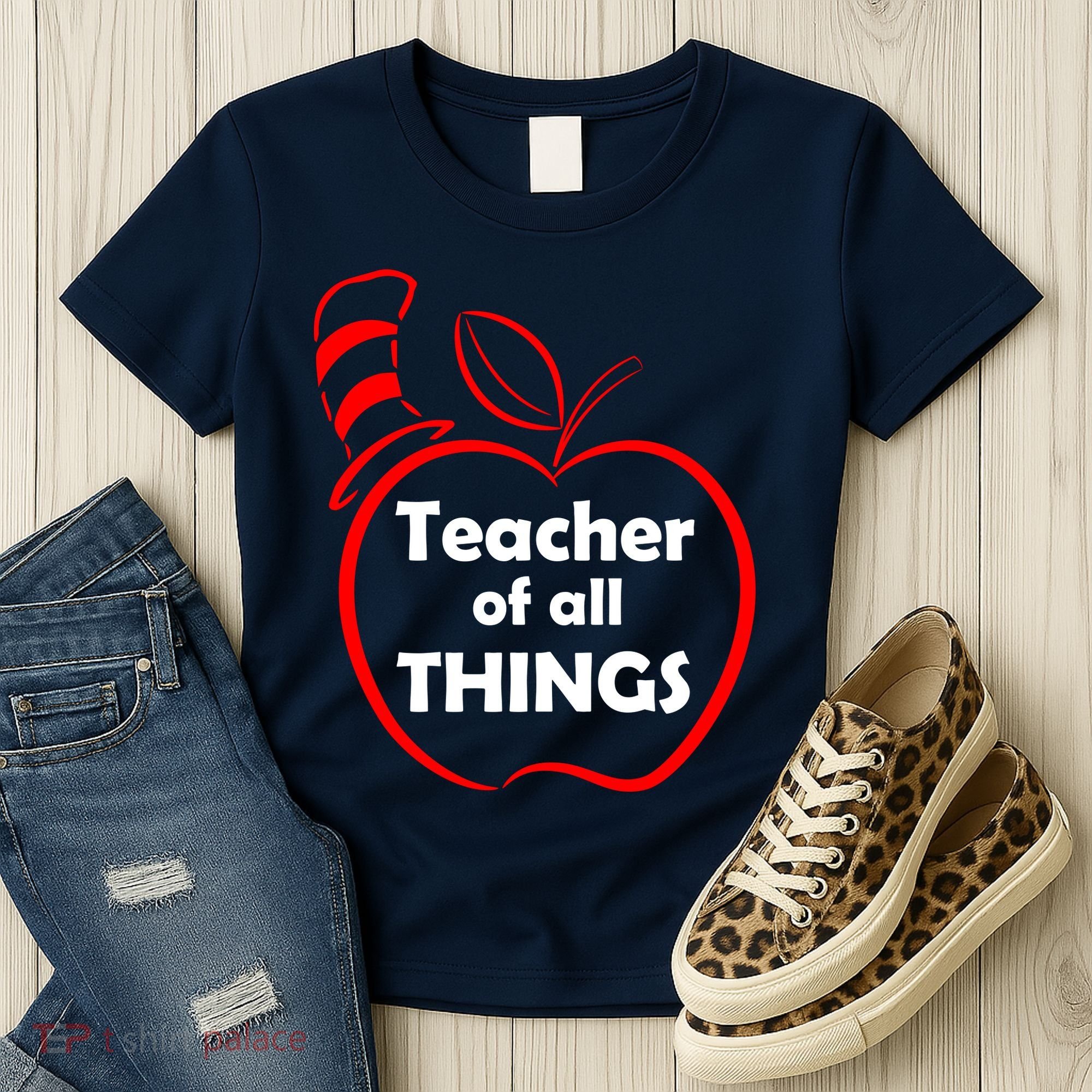Teacher of All Things Apple Logo Women's T-Shirt