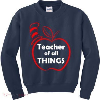 Teacher of All Things Apple Logo Kids Sweatshirt