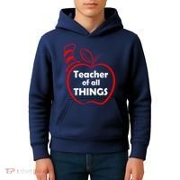 Teacher of All Things Apple Logo Kids Hoodie thumb 4