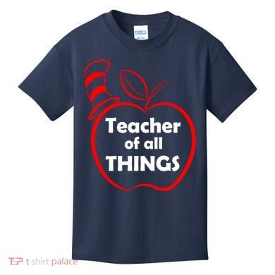 Teacher of All Things Apple Logo Kids T-Shirt