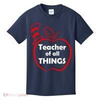 Teacher of All Things Apple Logo Kids T-Shirt thumb 0