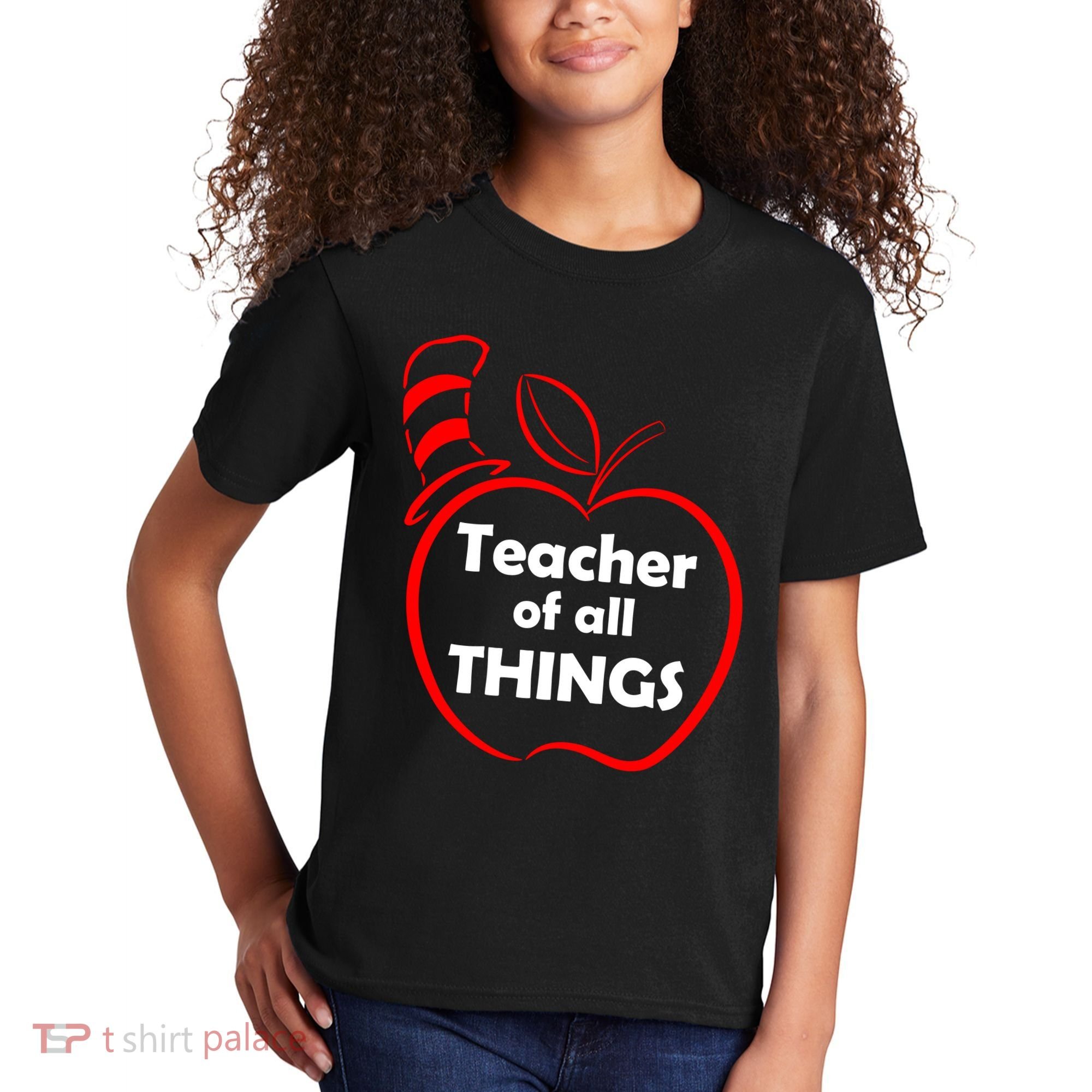 Teacher of All Things Apple Logo Kids T-Shirt