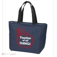 Teacher of All Things Apple Logo Tote Bag thumb 3