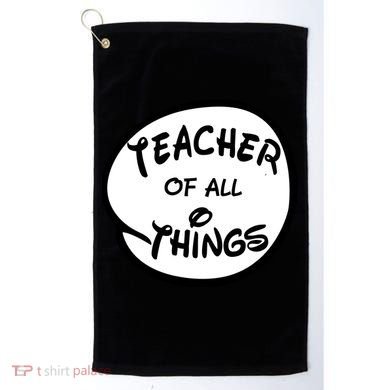 Teacher of all Things Emblem Golf Towel
