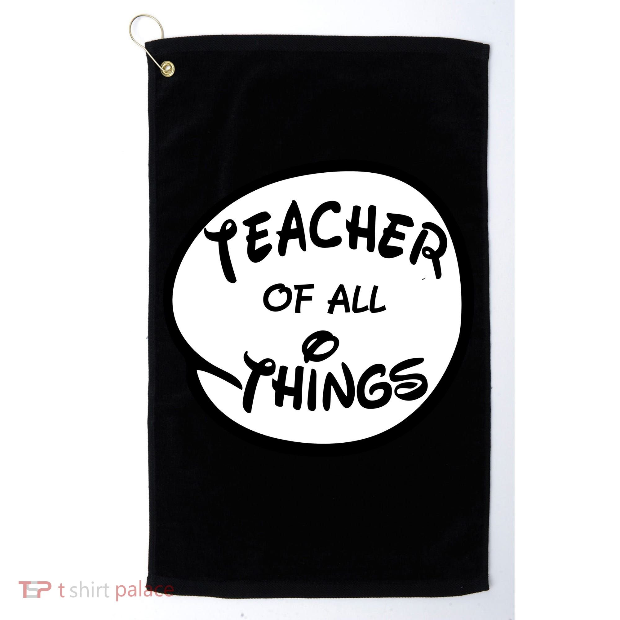 Teacher of all Things Emblem Golf Towel