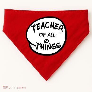 Teacher of all Things Emblem USA-Made Doggie Bandana