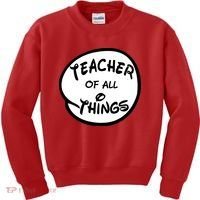 Teacher of all Things Emblem Kids Sweatshirt thumb 0