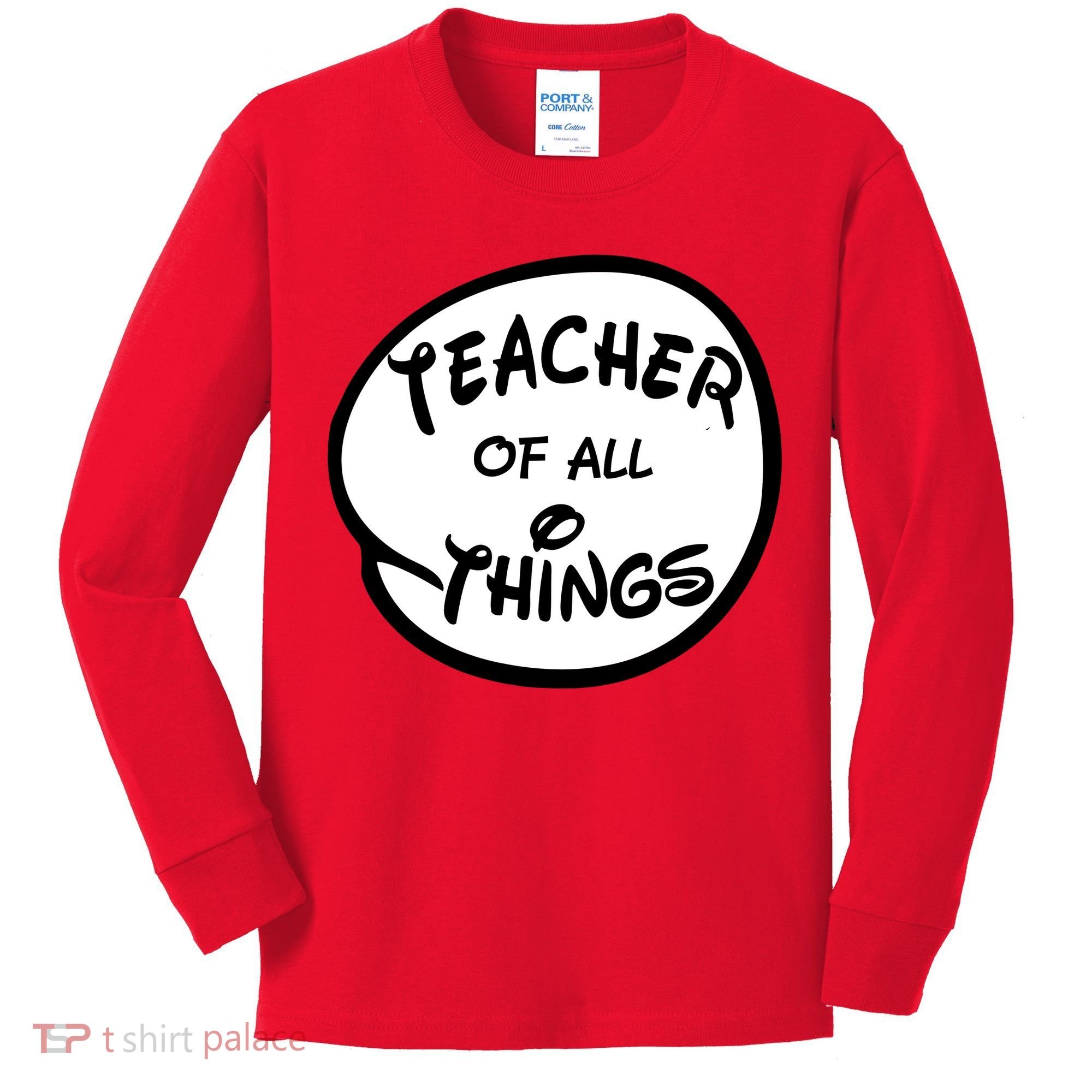 Teacher of all Things Emblem Kids Long Sleeve Shirt