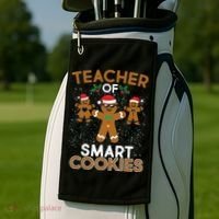 Teacher Of Smart Cookies Golf Towel thumb 2