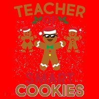 Teacher Of Smart Cookies Santa Hat thumb 1