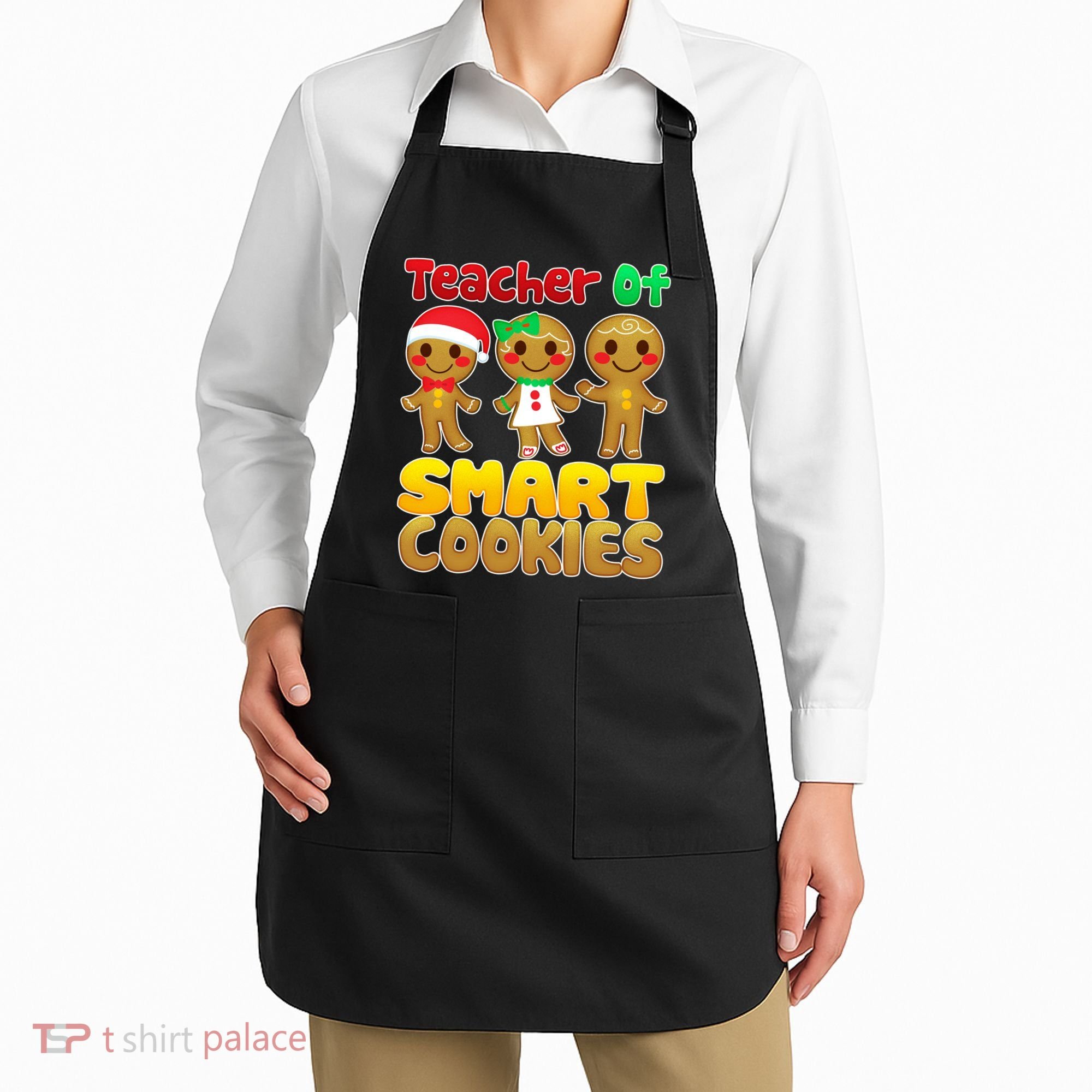 Teacher Of Smart Cookies Christmas Apron