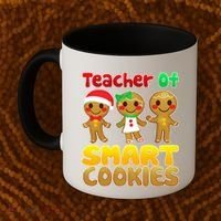 Teacher Of Smart Cookies Christmas Coffee Mug thumb 2