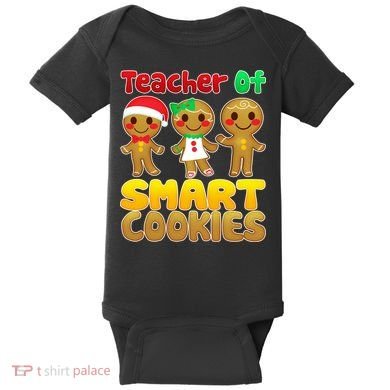 Teacher Of Smart Cookies Christmas Baby Bodysuit