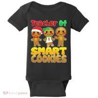 Teacher Of Smart Cookies Christmas Baby Bodysuit thumb 0