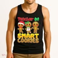 Teacher Of Smart Cookies Christmas Tank Top thumb 3