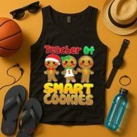 Teacher Of Smart Cookies Christmas Tank Top thumb 4