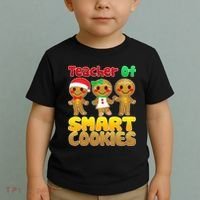 Teacher Of Smart Cookies Christmas Toddler T-Shirt thumb 2