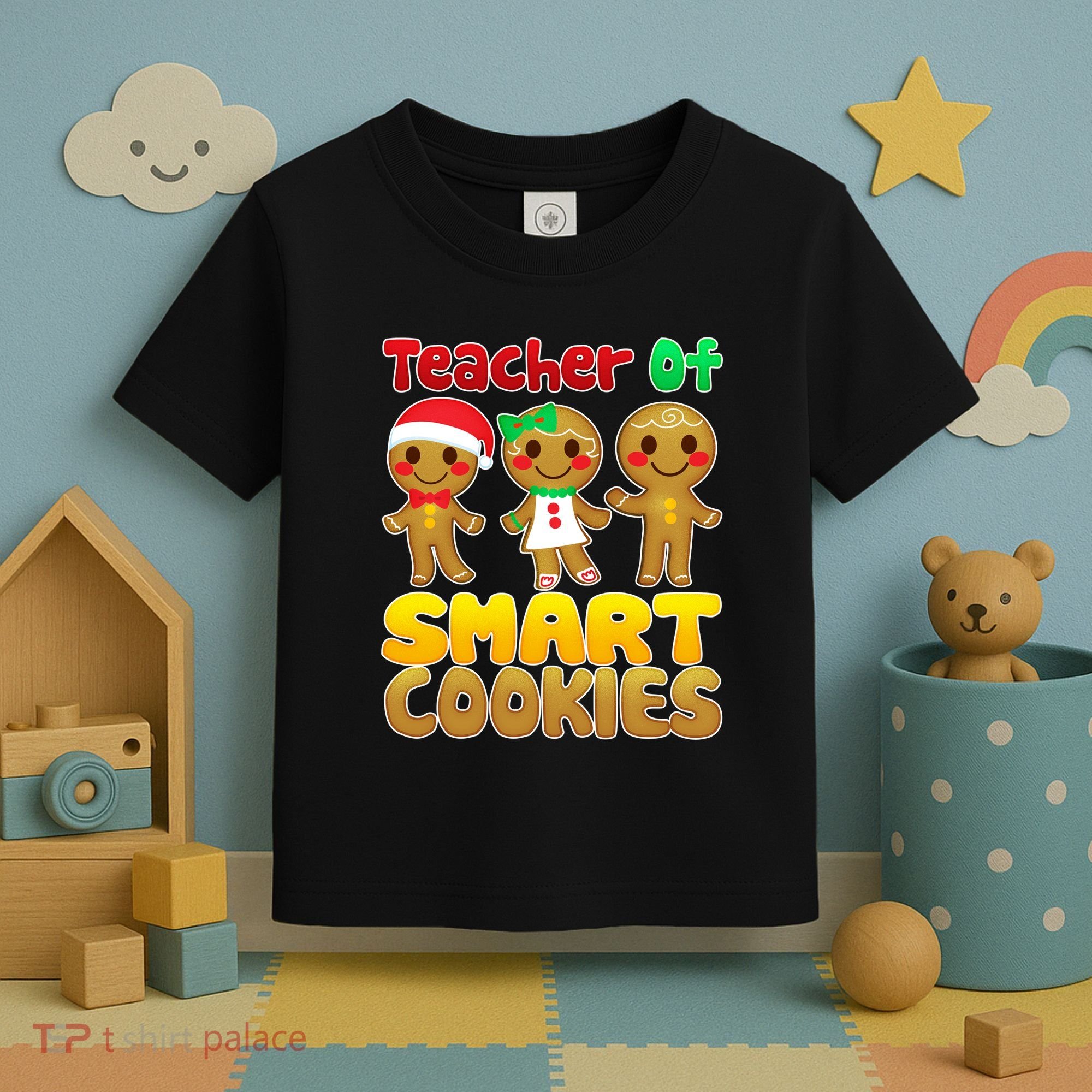 Teacher Of Smart Cookies Christmas Toddler T-Shirt