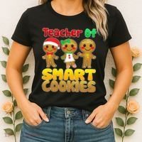 Teacher Of Smart Cookies Christmas Women's T-Shirt thumb 2